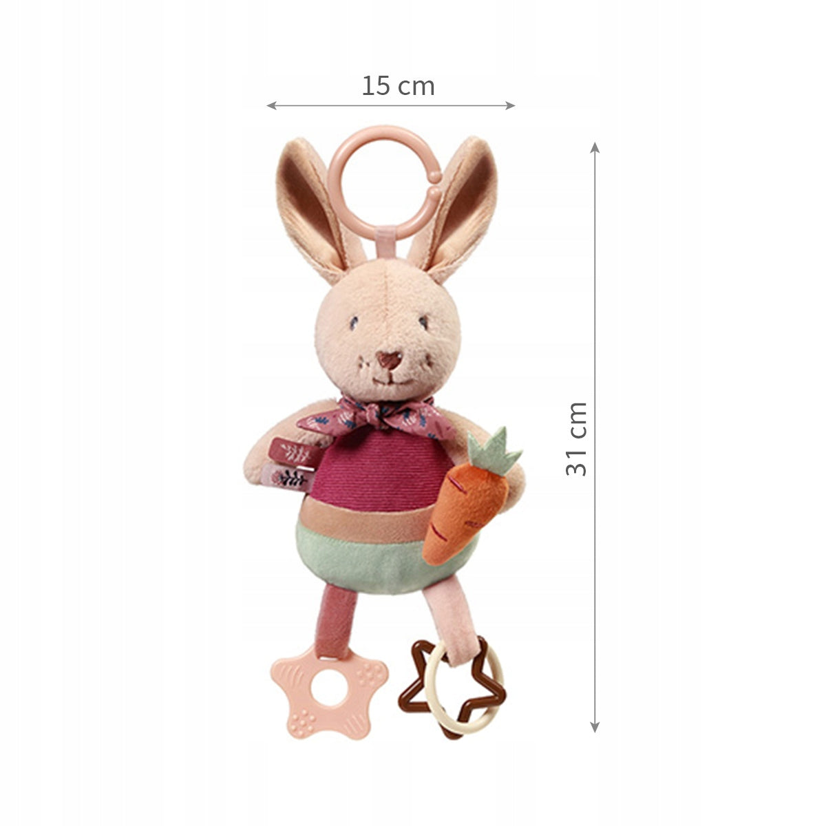 Sensory pendant Rabbit Karo Babyono Brand Babyono