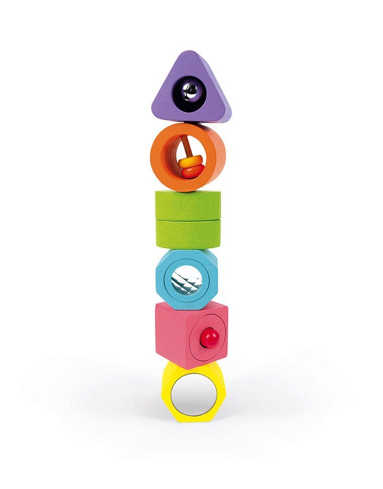 Sensory puzzle Shapes and sounds Janod 1+ Brand Janod