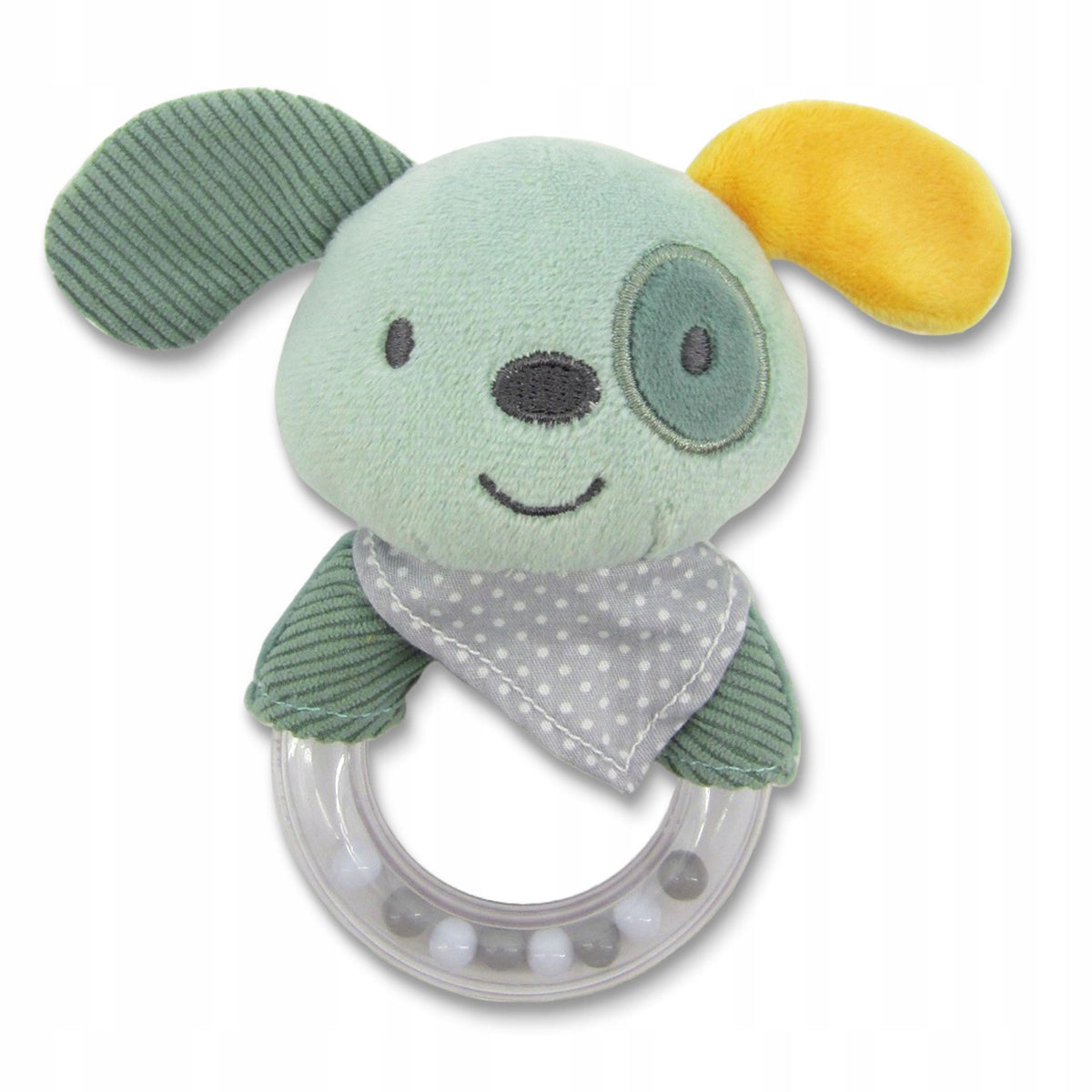 Sensory rattle for babies teether toy Lorelli dog