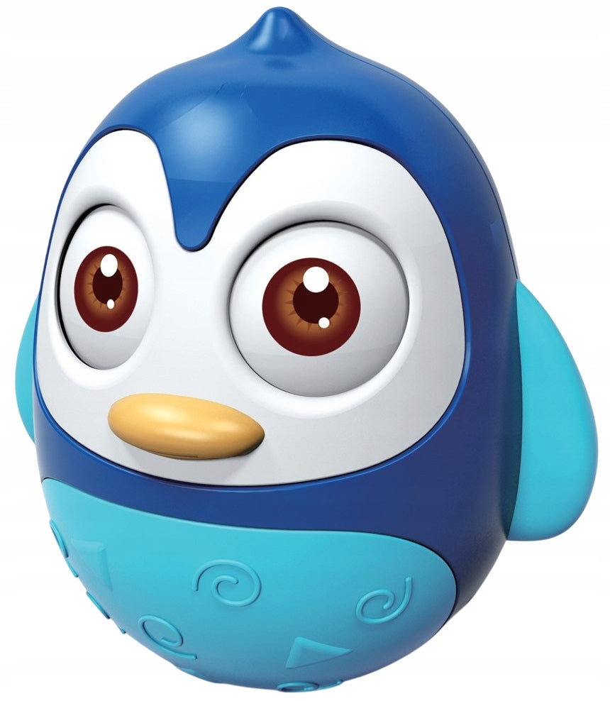 Sensory toy PENGUIN KIWACZKA Wańka wstańka Rattle blue