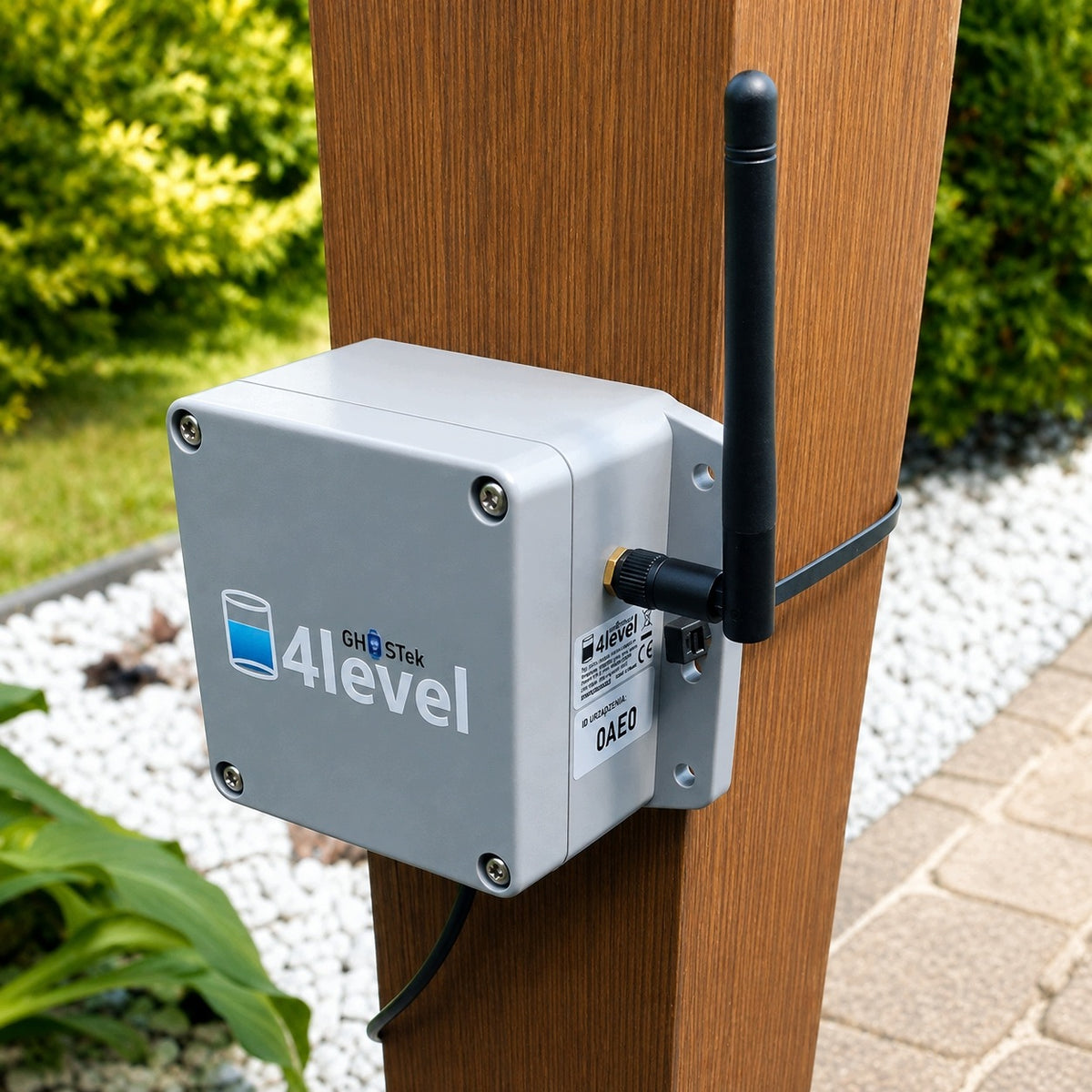 Septic tank level sensor rainwater WiFi Email Android 4level app Manufacturer code 4level-cloud v1