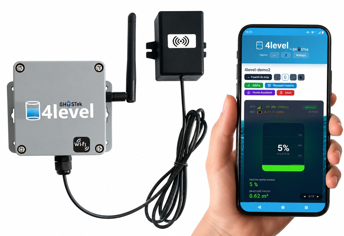 Septic tank level sensor rainwater WiFi Email Android 4level app Packaging status original