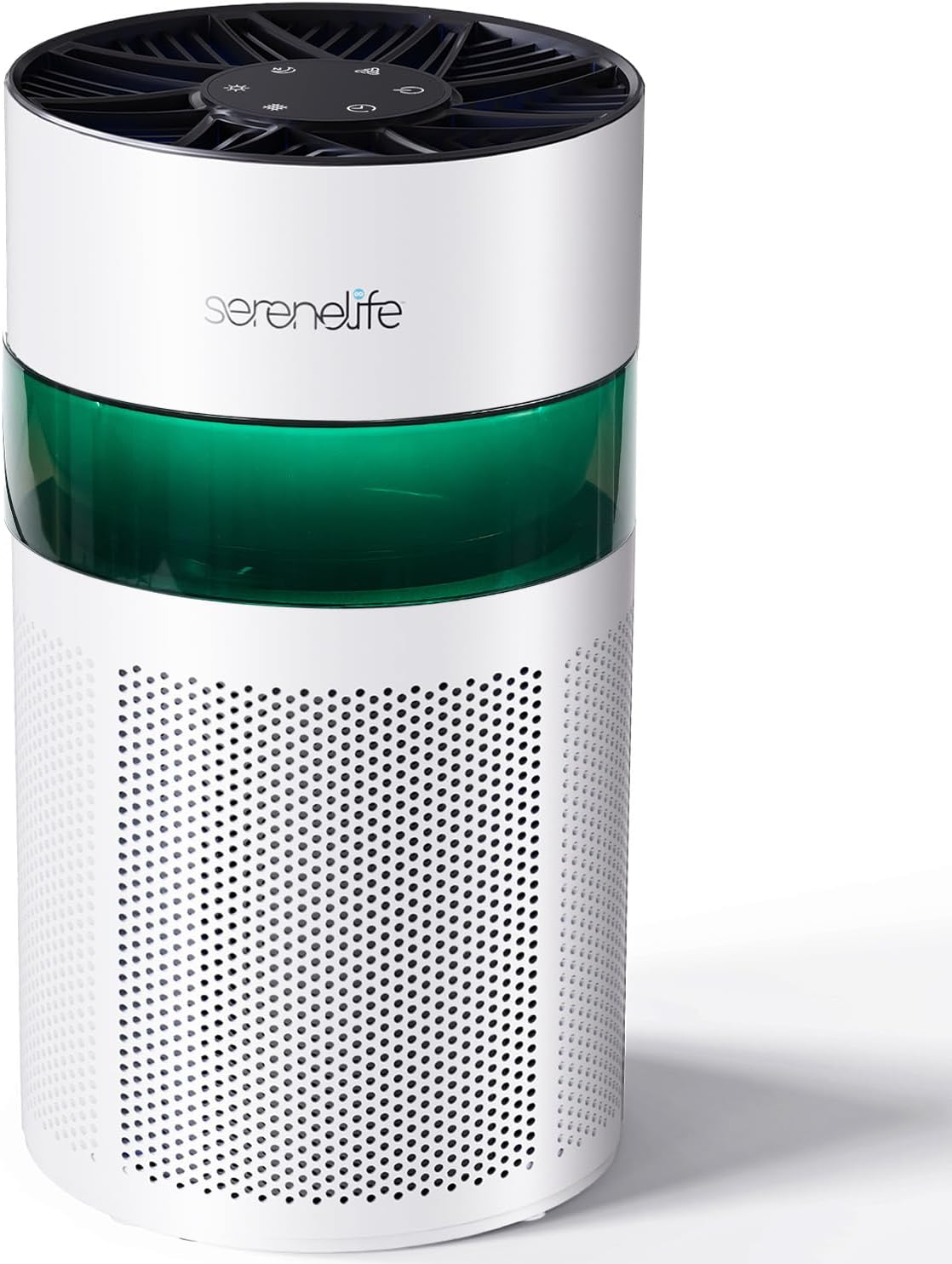 SereneLife Mini HEPA Purifier H13 Activated Carbon Quiet Aroma 63.8ft2