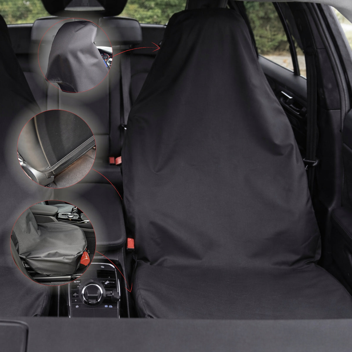 Service cover for driver's seat black workshop protective mechanic Packaging status original