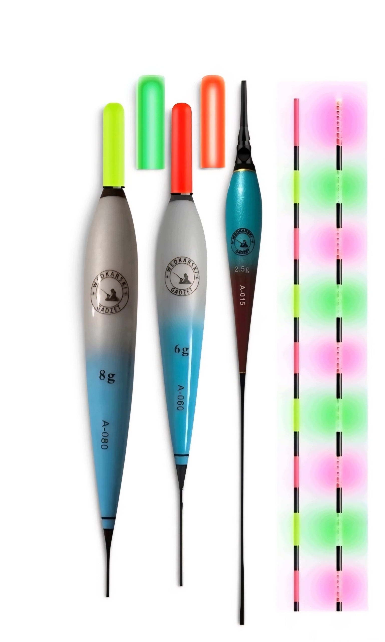 Set - 3x Glowing Float - 2,5g + 6g + 8g + 3x battery + Freebies Packaging status original
