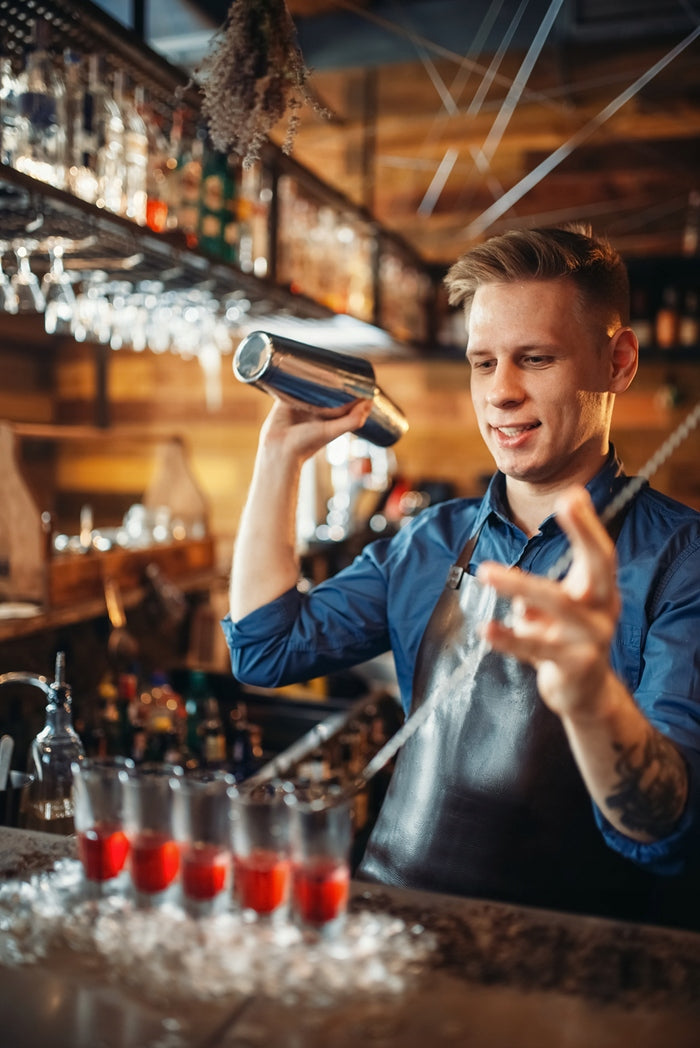 Set Bartending 14 el. with stand silver shaker Tin on tin Manufacturer code 5908280701912