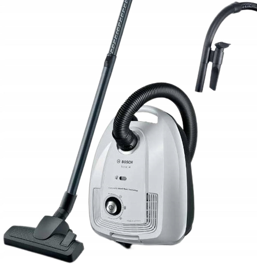 Set Bosch Bagged vacuum cleaner BGL38WH2 + Set of bags BBZ 41FGALL 4 pcs. Manufacturer code BGL38WH2 + BBZ 41FGALL