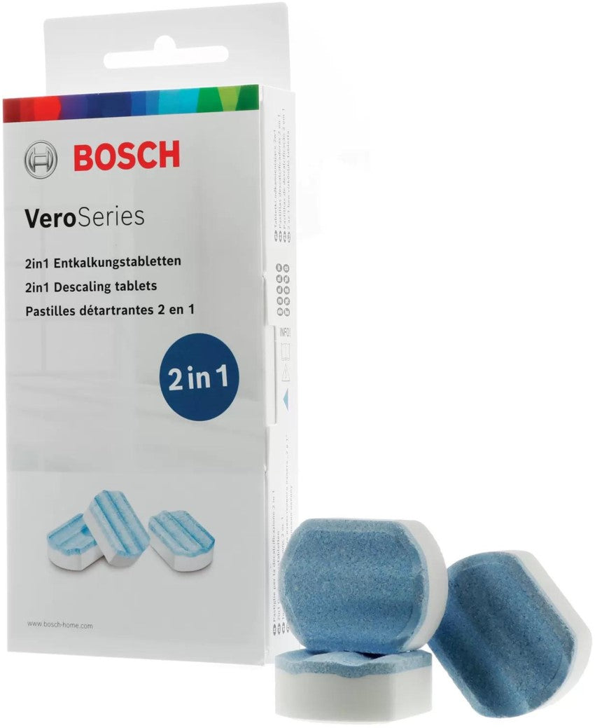 Set Bosch Descaling tablets TCZ8002A+Cleaning tablets TCZ8001A Manufacturer code TCZ 8002A + TCZ 8001A
