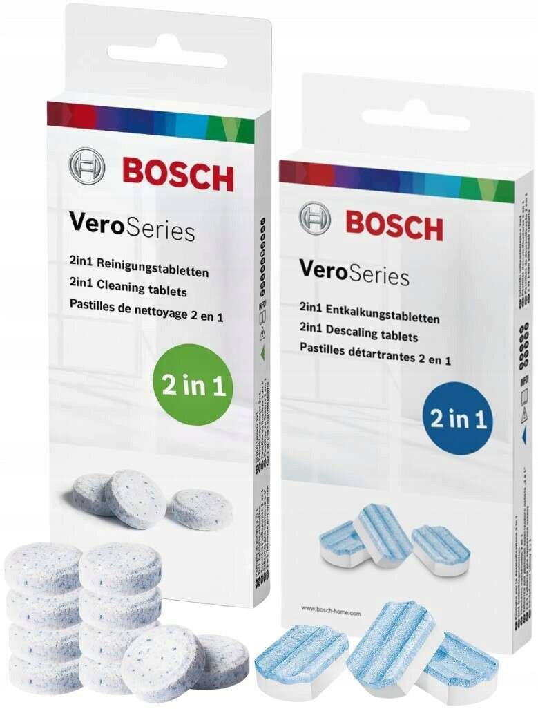Set Bosch Descaling tablets TCZ8002A+Cleaning tablets TCZ8001A