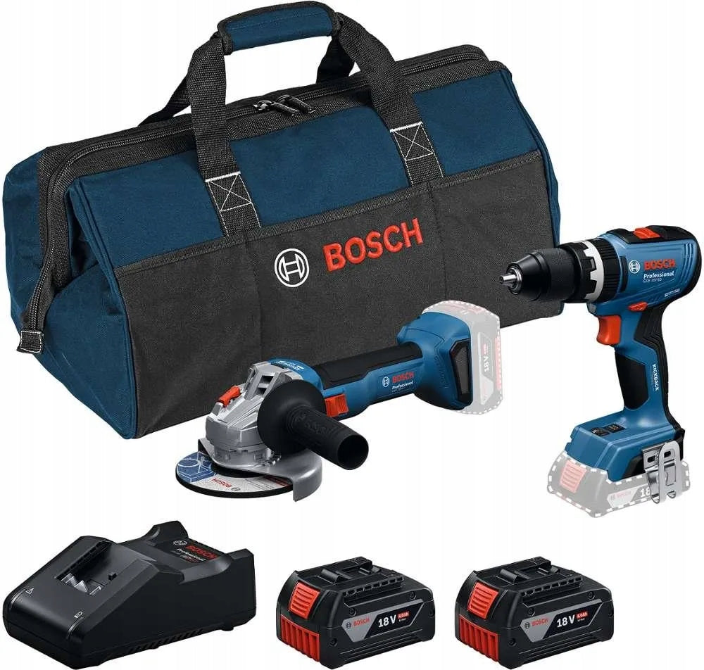 Set Bosch Professional Gsr 18V-45 + Gws 18V-8 18V 2x4Ah Brand no brand