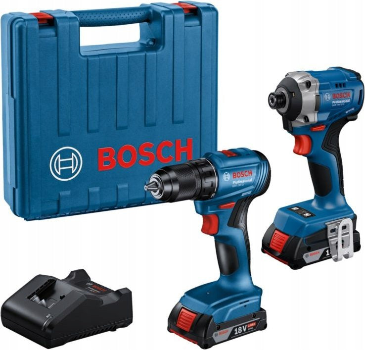 Set Bosch screwdriver GSR-185 + impact wrench GDR-215
