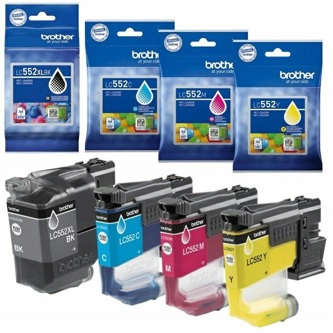 Set Brother LC552XL Black+Cyan+Magenta+Yellow 3 000 pages + 3x550 pages