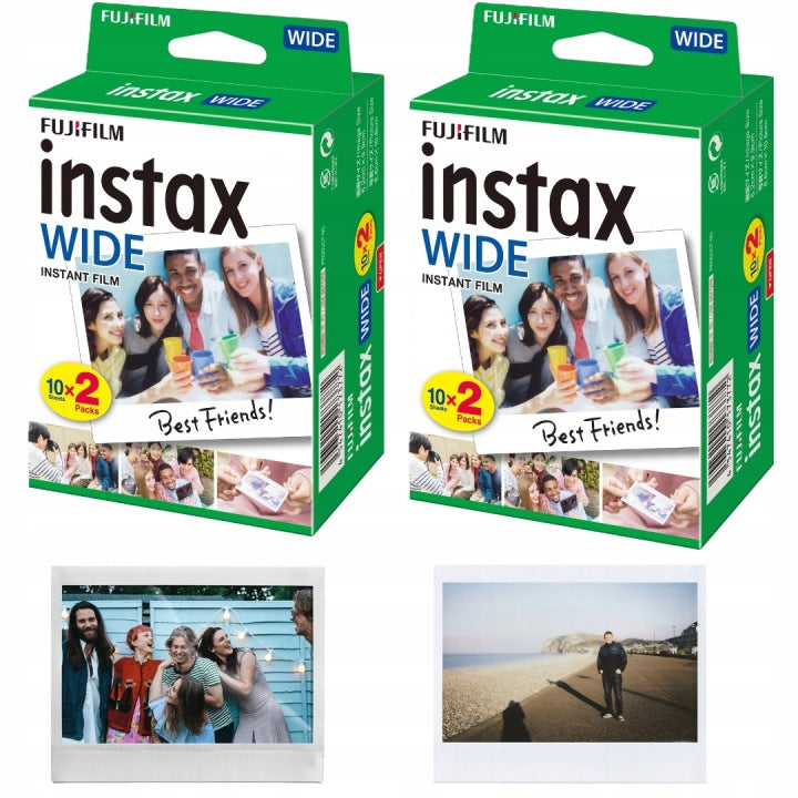 Set Cartridges Instax WIDE 40 photos for Camera Instax Wide 300 400 Evo Photo