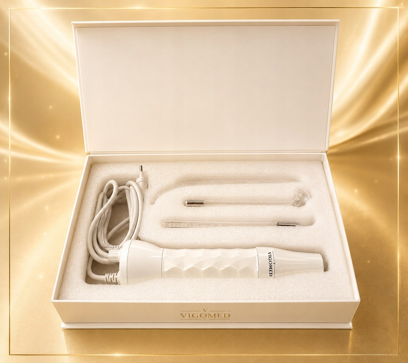Set Darsonval Derma Wand Vigomed 30W 4 electrodes Medical device no