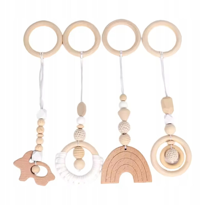 Set Educational Stand + 4 Pendants, Baby Gym Packaging status original