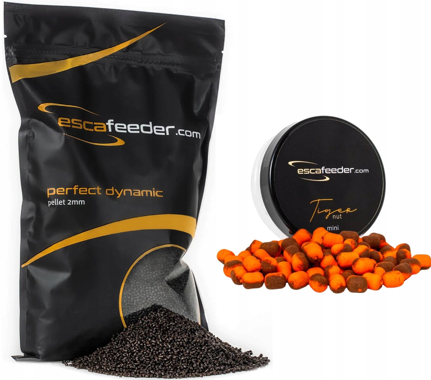 Set Esca Feeder Wafters Tiger Nut Mini 6mm + Pellet 2mm Perfect Dynamic