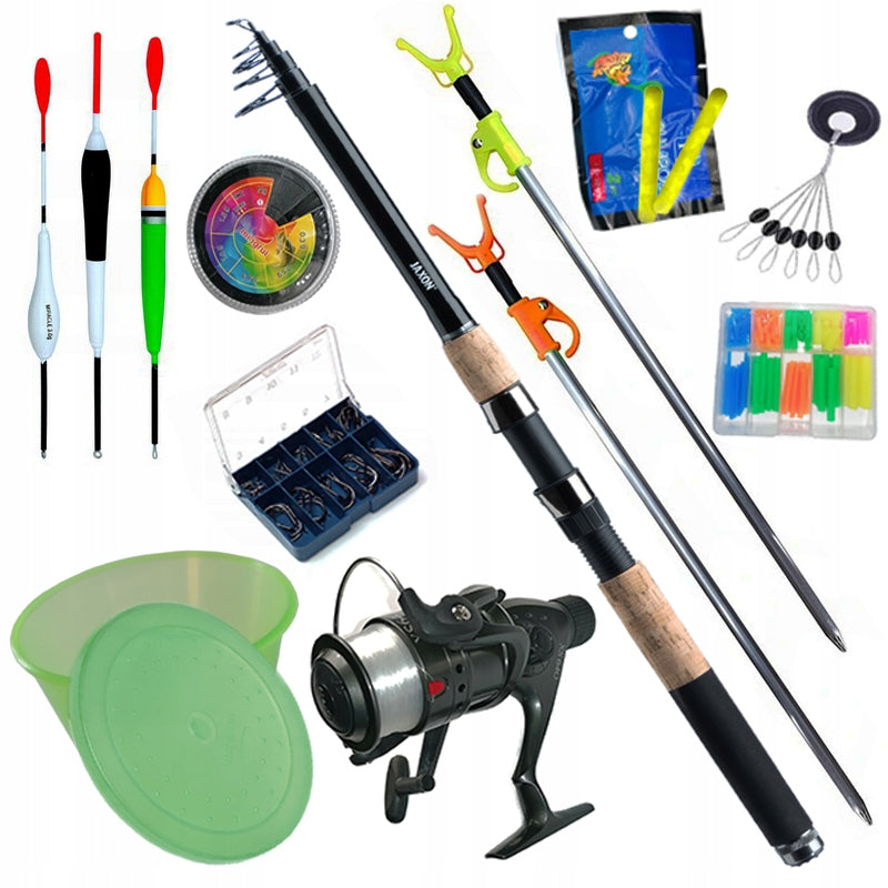 Set Fishing Rod JAXON 2,1 reel Float Spinning FOR CHILD