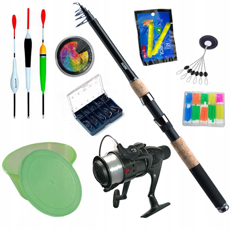 Set Fishing Rod JAXON 2,1 reel Float Spinning