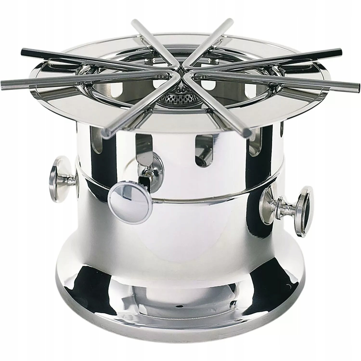 Set Flambéing Fancy stainless steel preparation before