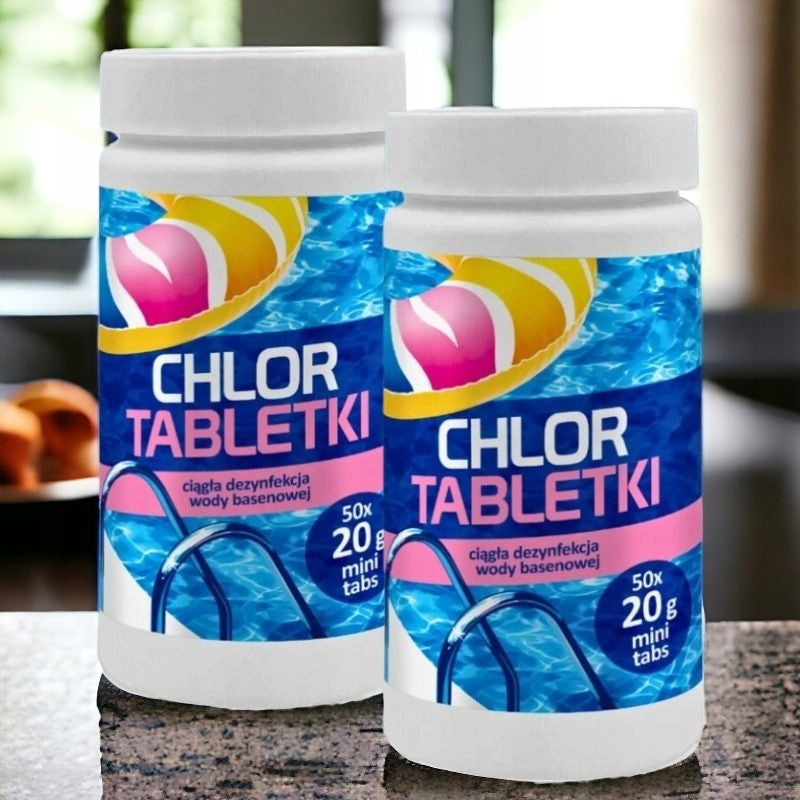 Set GAMIX 2 x Chlorine Shock Tablets | Chlorine for swimming pool | Brand Gamix