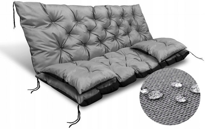 Set Garden Cushion 180x60x50 cm for Bench Swing Waterody Assorted Colors