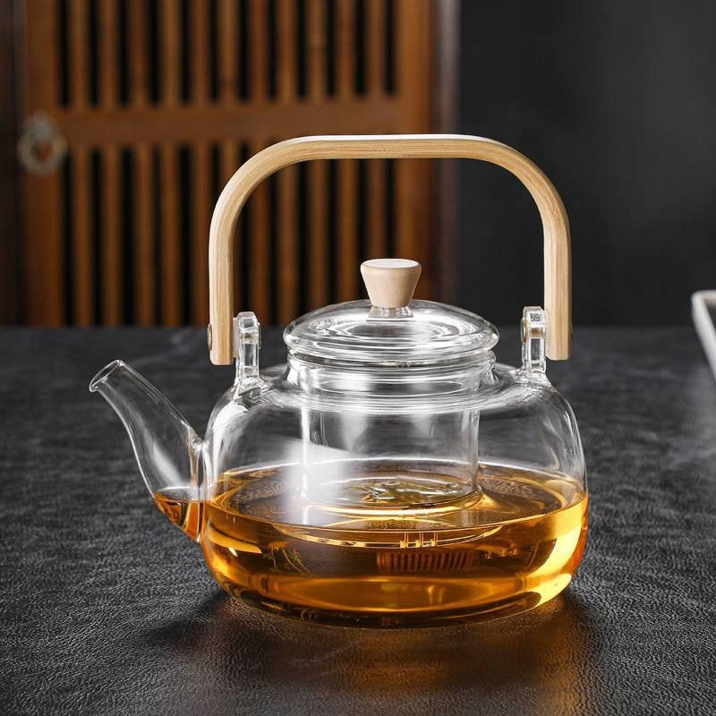 Set Glass kettle brew for tea 1000ml with infusor and 6 cups. Manufacturer code AGC-S28 POGL1N