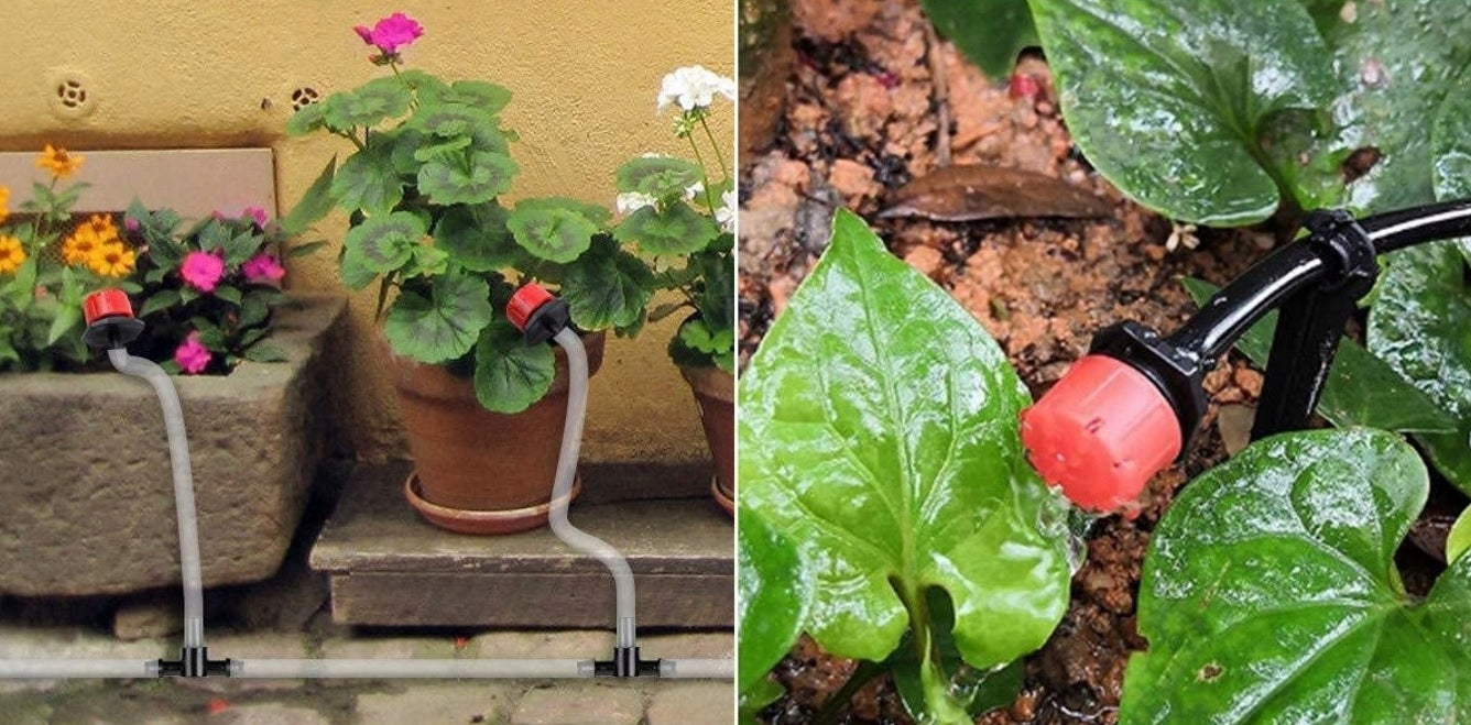 Set Irrigation Droplet SYSTEM Greenhouse Orchard Garden 25m + 30 NOZZLES Brand no brand
