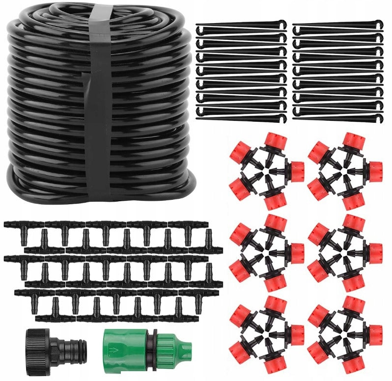 Set Irrigation Droplet SYSTEM Greenhouse Orchard Garden 25m + 30 NOZZLES