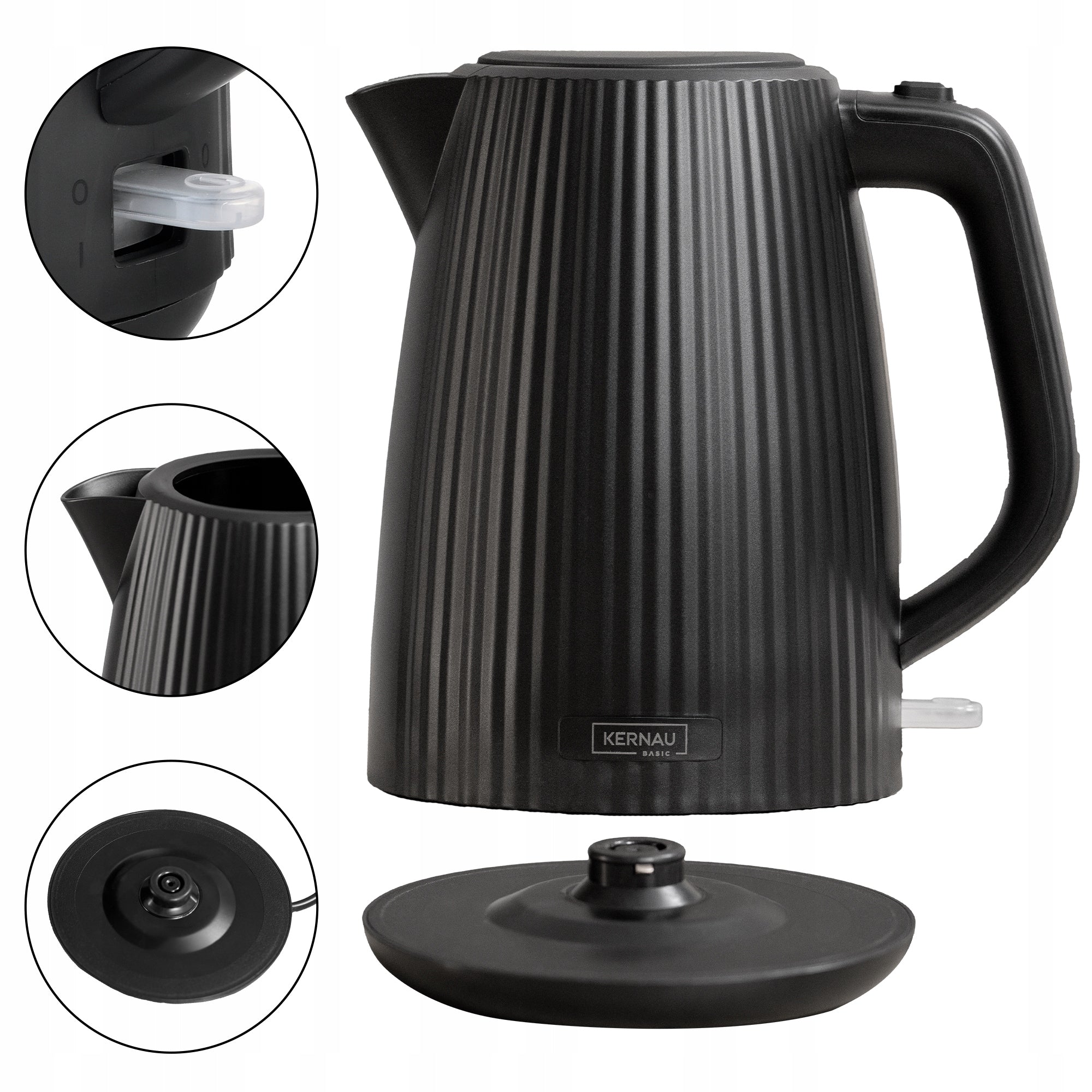 Set Kernau Basic Toaster BKST 971 BK + Kettle BKSK 181 BK Manufacturer code BKSK 181 BK + BKSK 181 BK
