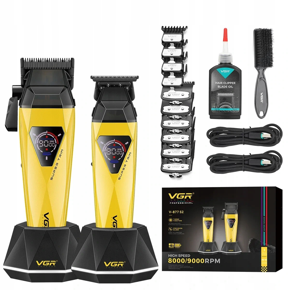 Set Machine + Trimmer VGR V-877 S2 Yellow