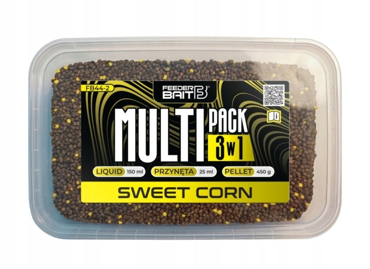 Set Multipack 3in1 Feeder Bait SWEET CORN Pellet 2mm Booster Mini Snail Packaging status original