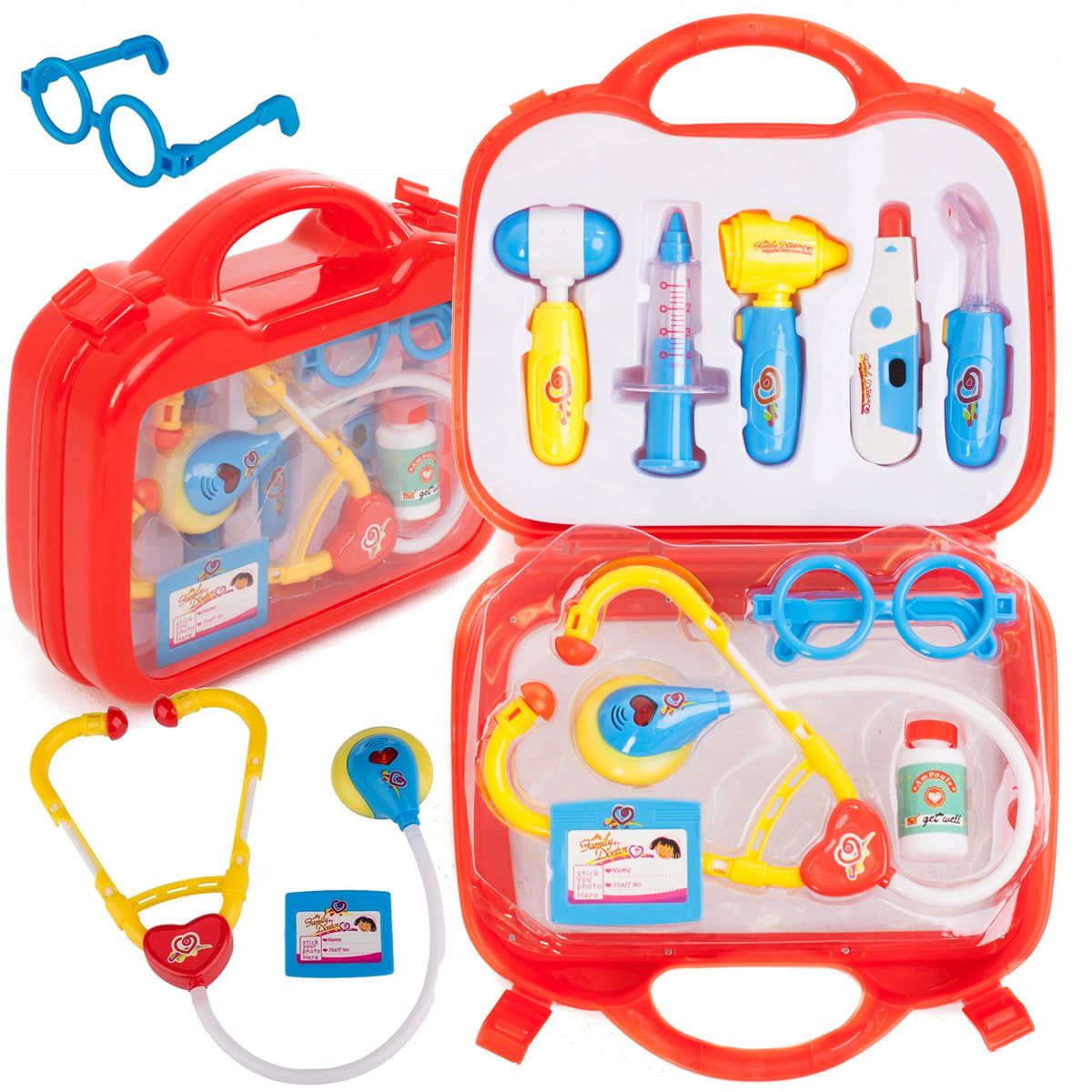 Set SMALL DOCTOR Medicine For Children Suitcase Doctor for Gift GIFT red Packaging status original