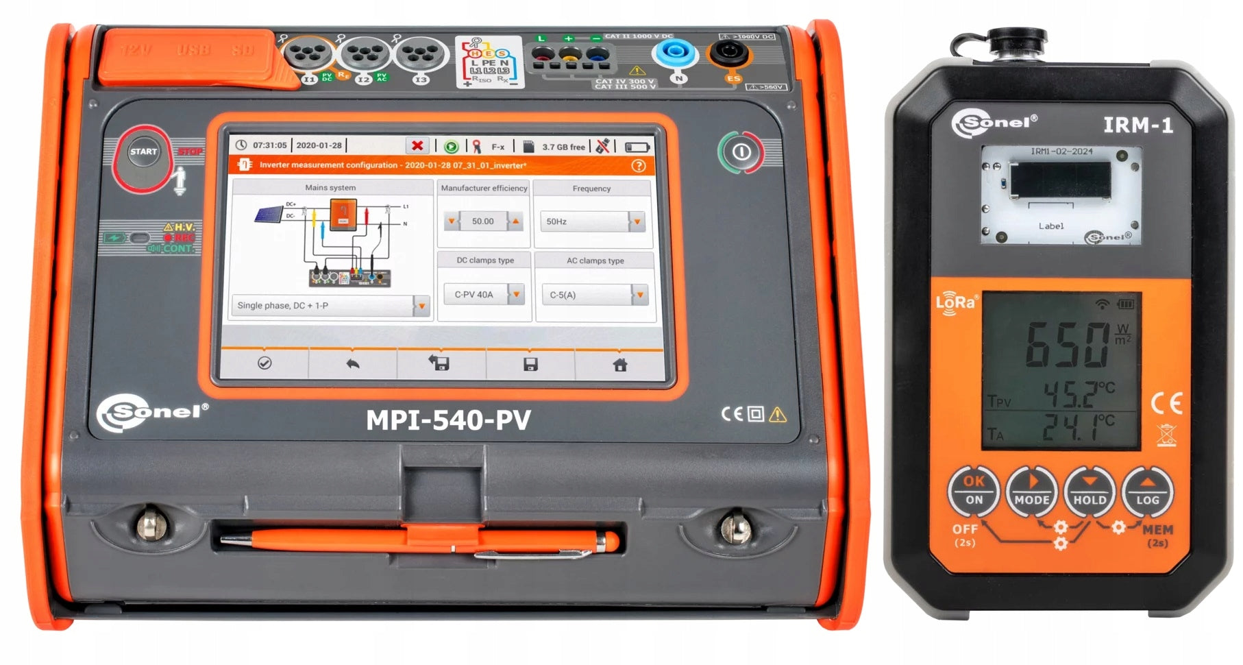 Set Sonel Meter MPI-540-PVS Solar Start Manufacturer code WMPLMPI540PVIRM1