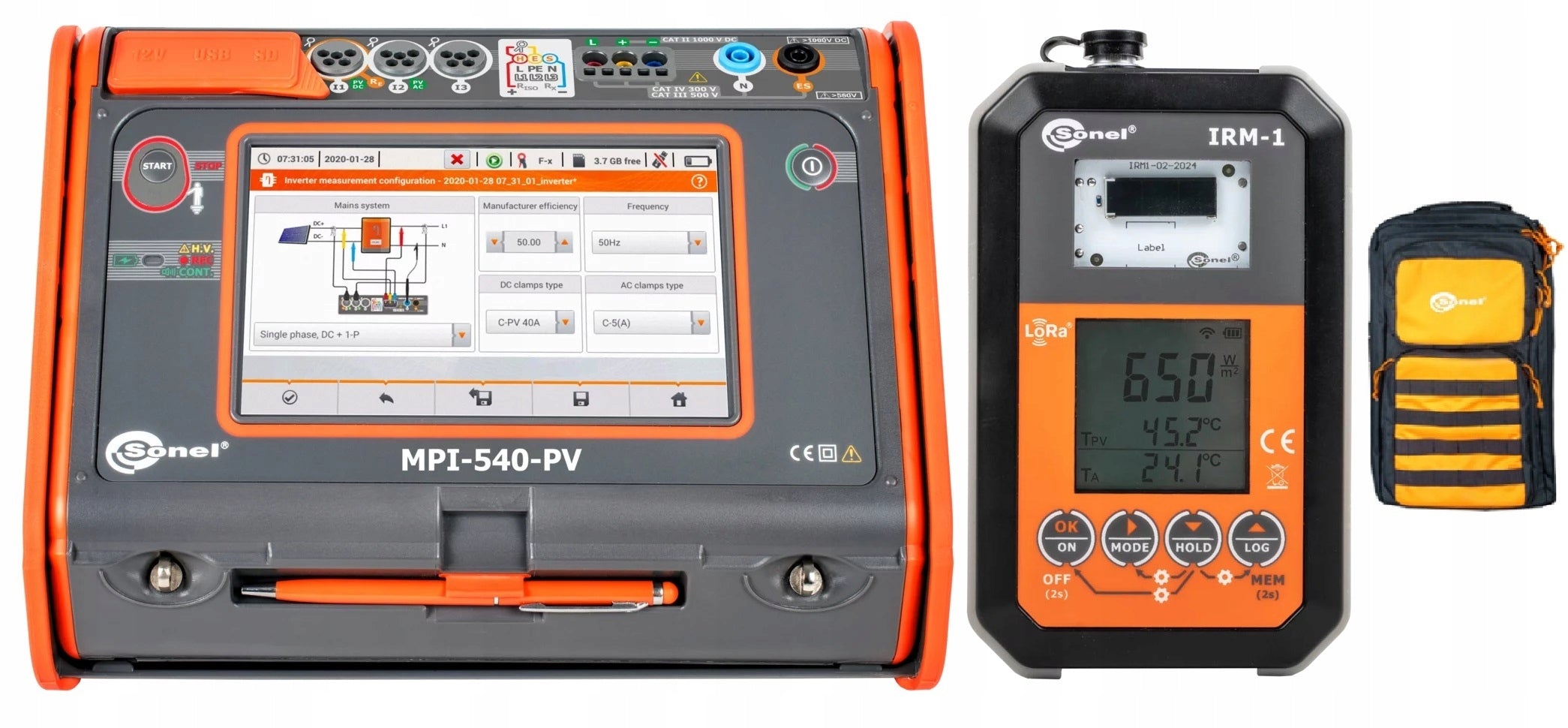 Set Sonel Meter MPI-540-PVS Solar Start
