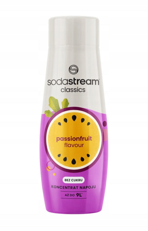 Set Water syrup SodaStream Passion Fruit Without sugar 3x440ml + Bag FREEBIE Packaging status original