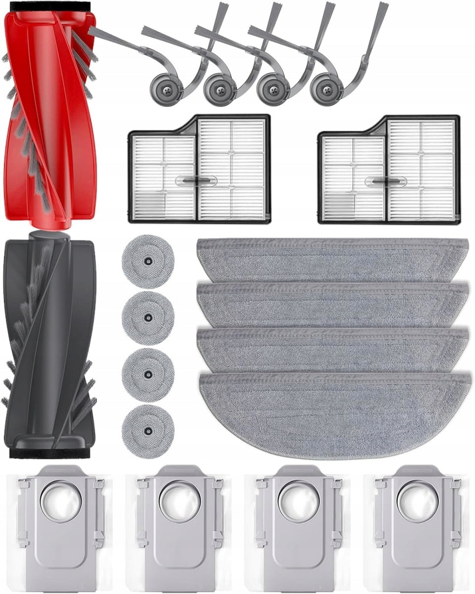 Set brush mops bags filters for Roborock Saros 10 / S9 MaxV Ultra