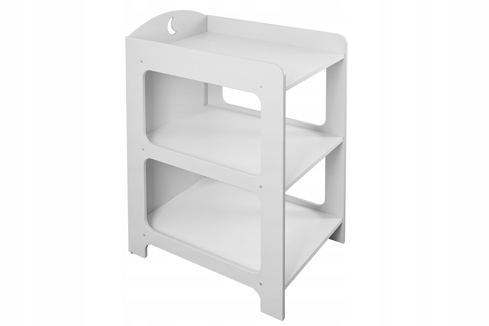 Set cradle mattress + care chest of drawers MOON -white,white Color white