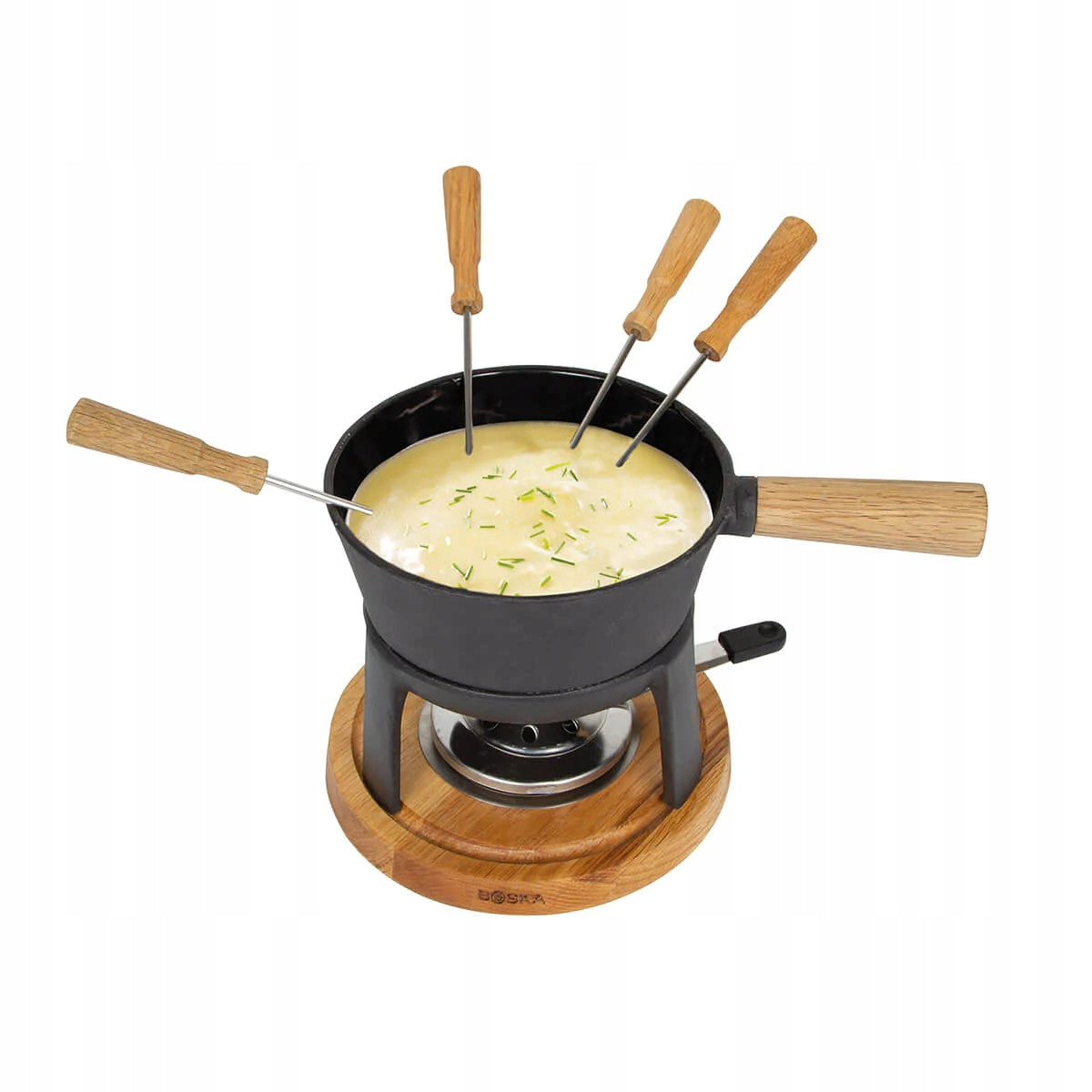 Set for Cheese FONDUE for 4 people cast iron Boska PRO M 1,2l Packaging status original