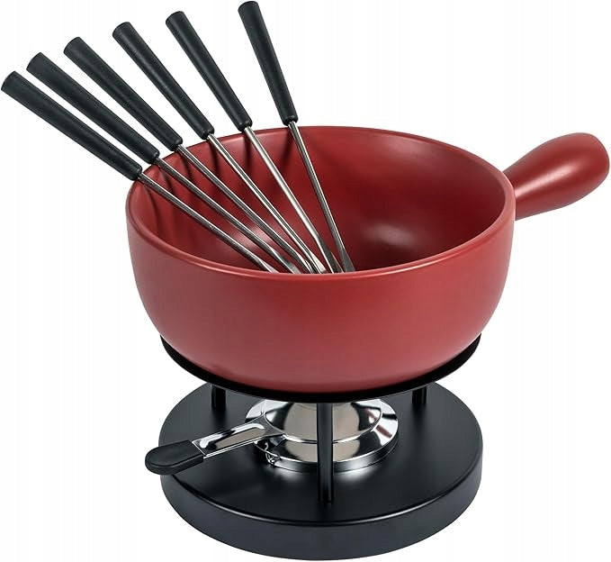 Set for Cheese Fondue Kuhn Rikon Classic Red 2.6L 23cm 6 People