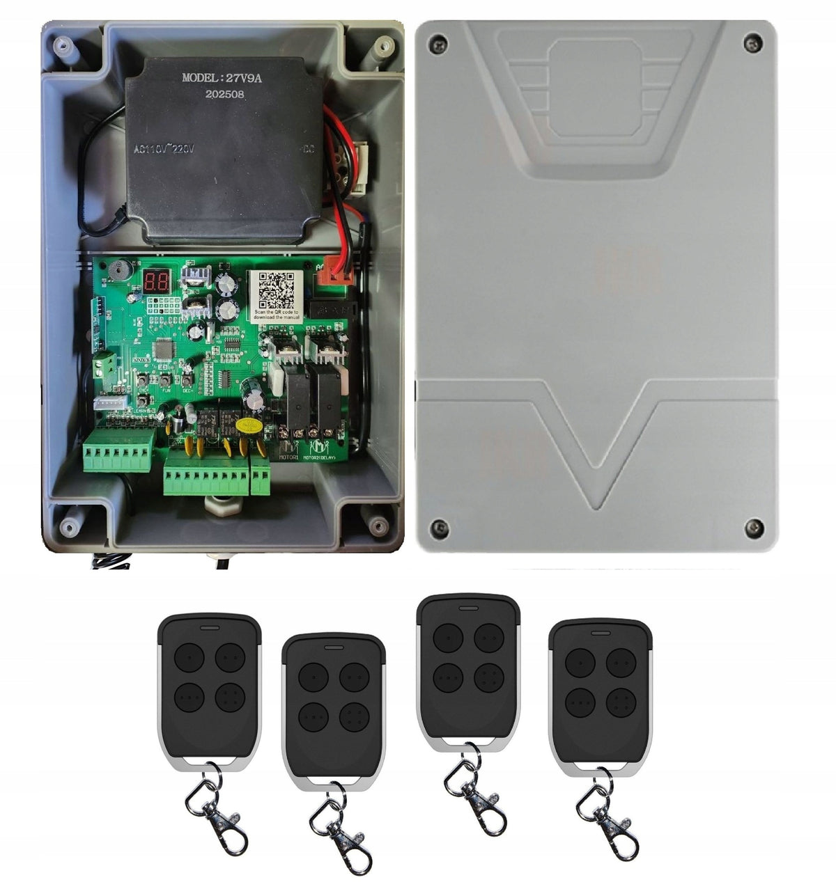 Set for Double Wing Gate NX300 2x3m 600kg WiFI SW300 4xPil LAMP Manufacturer code NX300WiFi_1