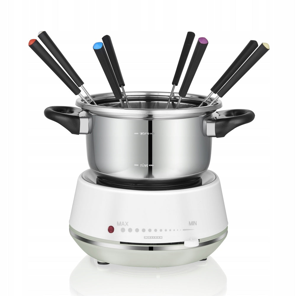 Set for Fondue electric 2L 1200W Melissa steel chocolate meat