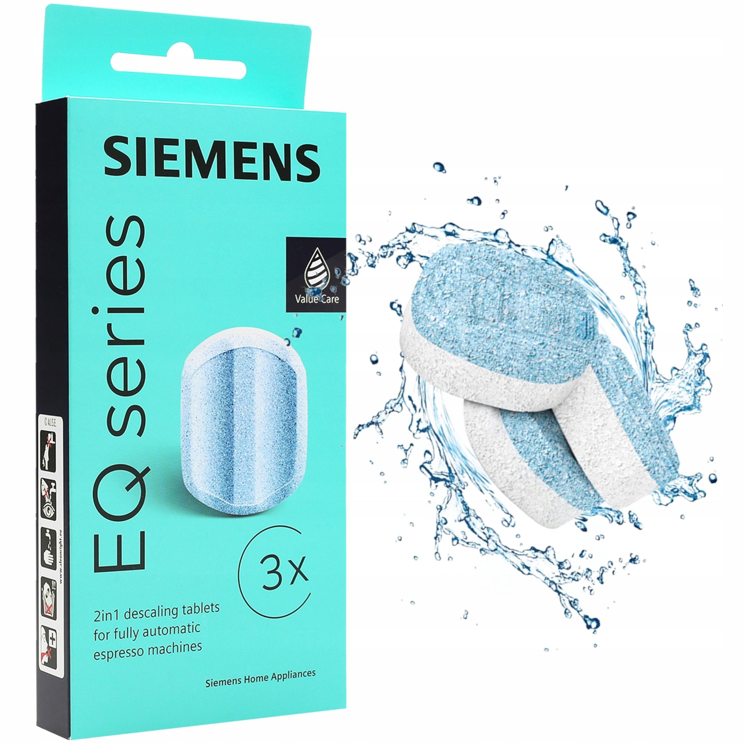Set for Siemens EQ.6 EQ6 3x water filter tablets TZ80001 TZ80002 Product weight with unit packaging 0.3 kg