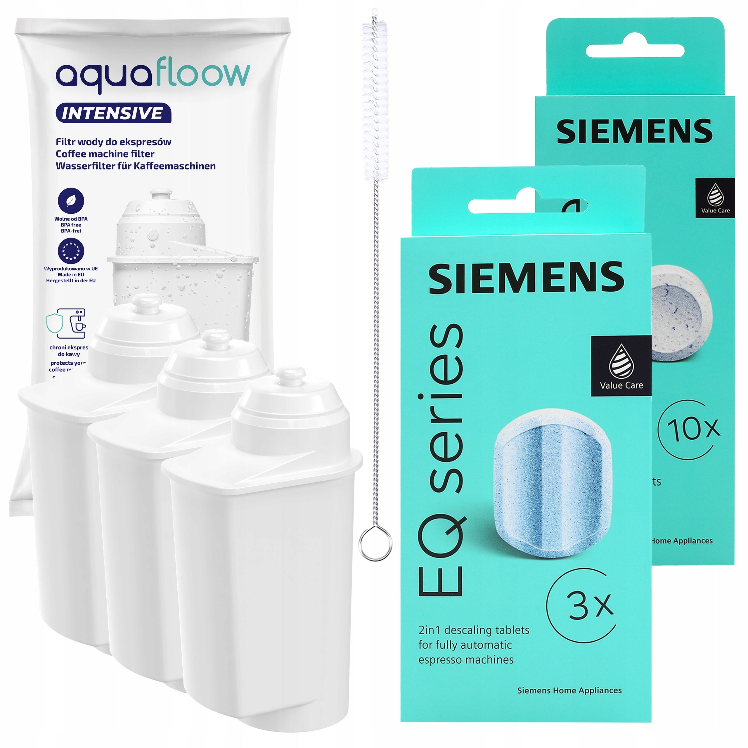 Set for Siemens EQ.6 EQ6 3x water filter tablets TZ80001 TZ80002