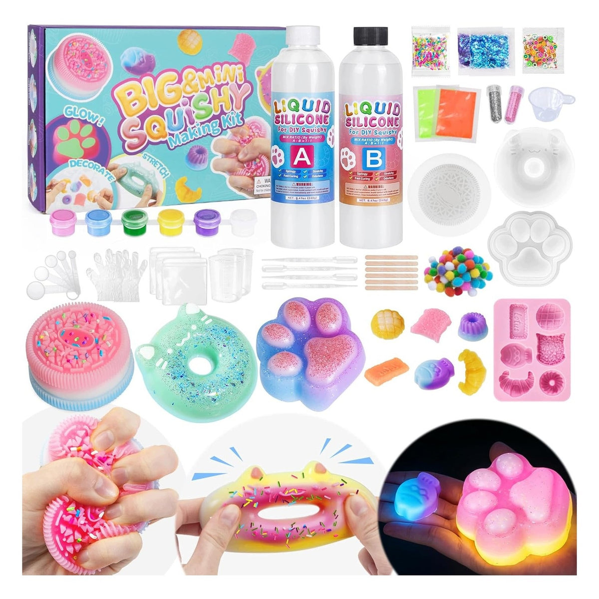 Set for creating glow-in-the-dark Large Squishy Toys, 480ml