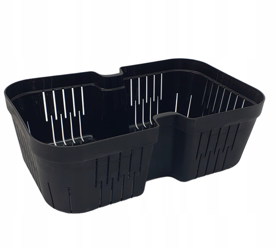 Set for draining, soaking pellets- Strainer + Hook bucket 2L Color black