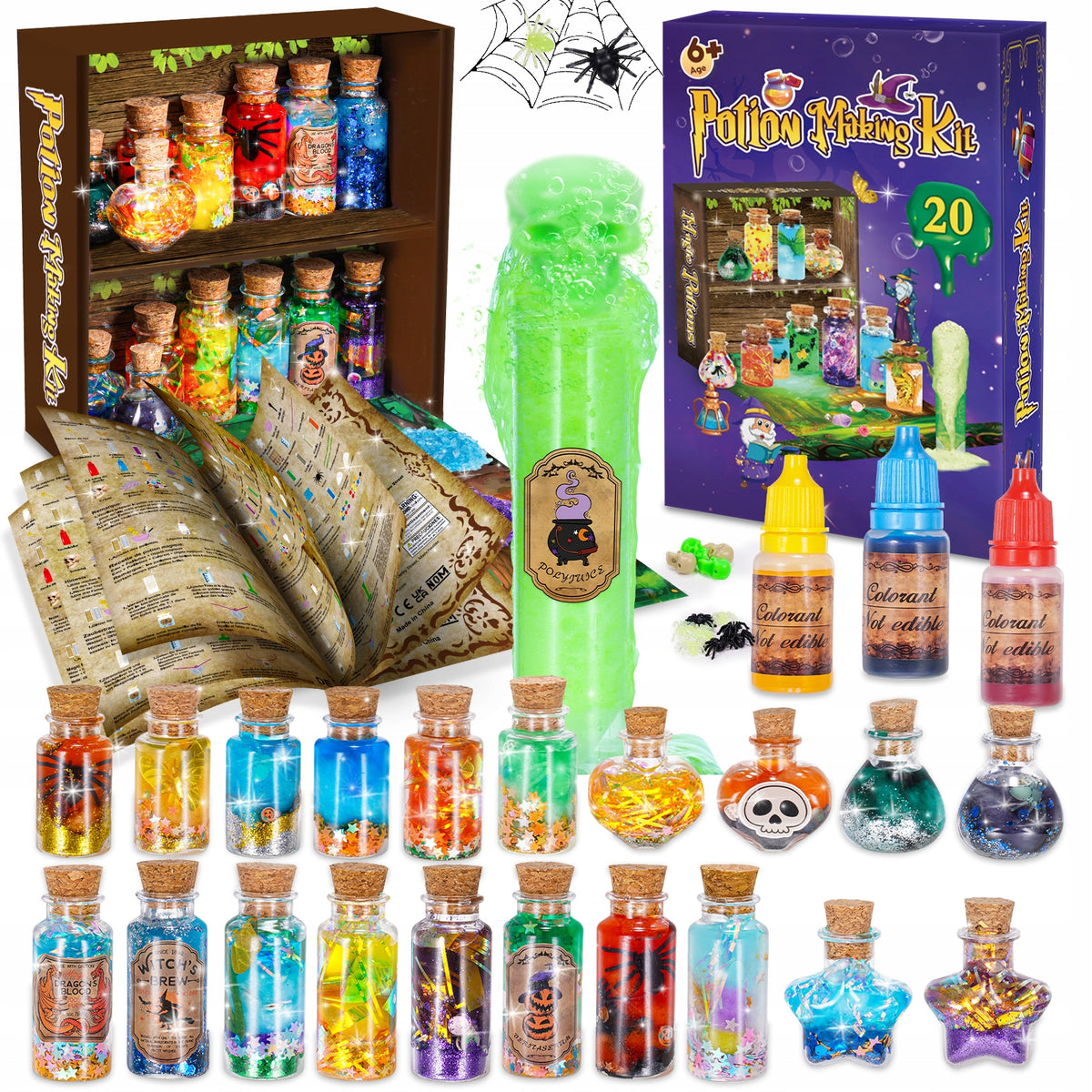 Set for making magical potions for children,Halloween crafts
