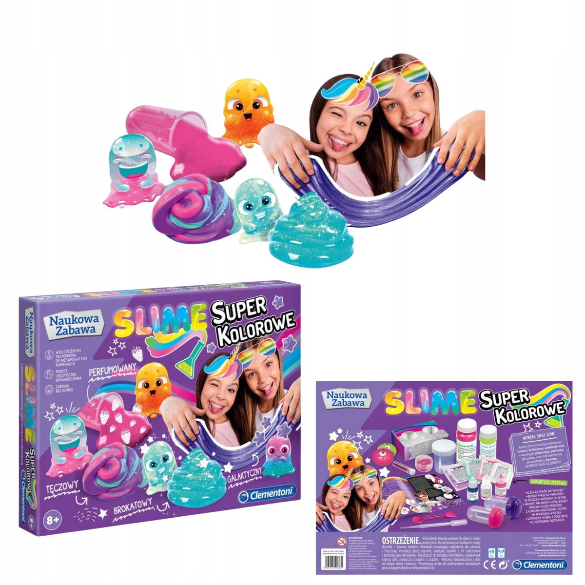 Set for making slime CREATIVE GIFT FOR GIRLS 8-9-10-11 years old+ Manufacturer code zestaw do robienia slime fabryka slime