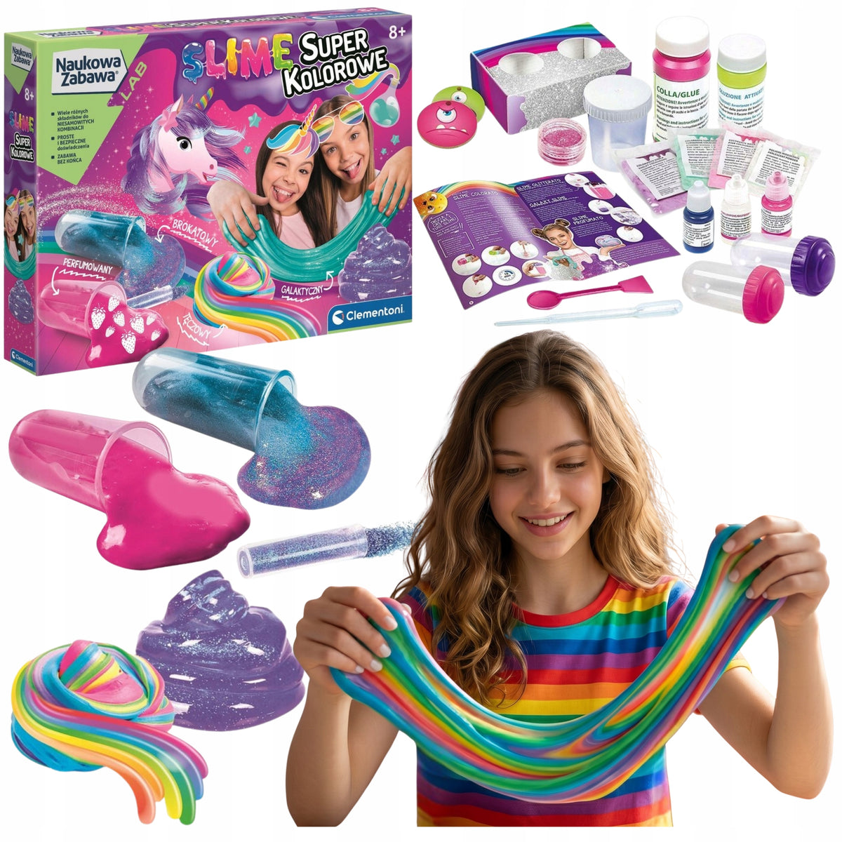 Set for making slime CREATIVE GIFT FOR GIRLS 8-9-10-11 years old+