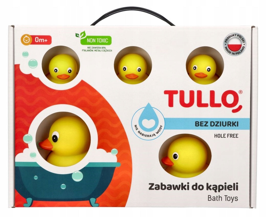 Set for toddler Rubber Bath Ducks Brand Tullo