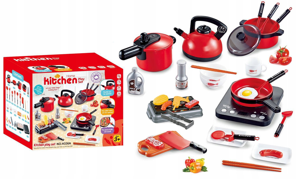Set kitchen pots grill accessories sound 36 el Brand Kathay-Haster